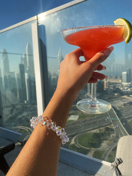 Swarovski crystal icicle bracelet