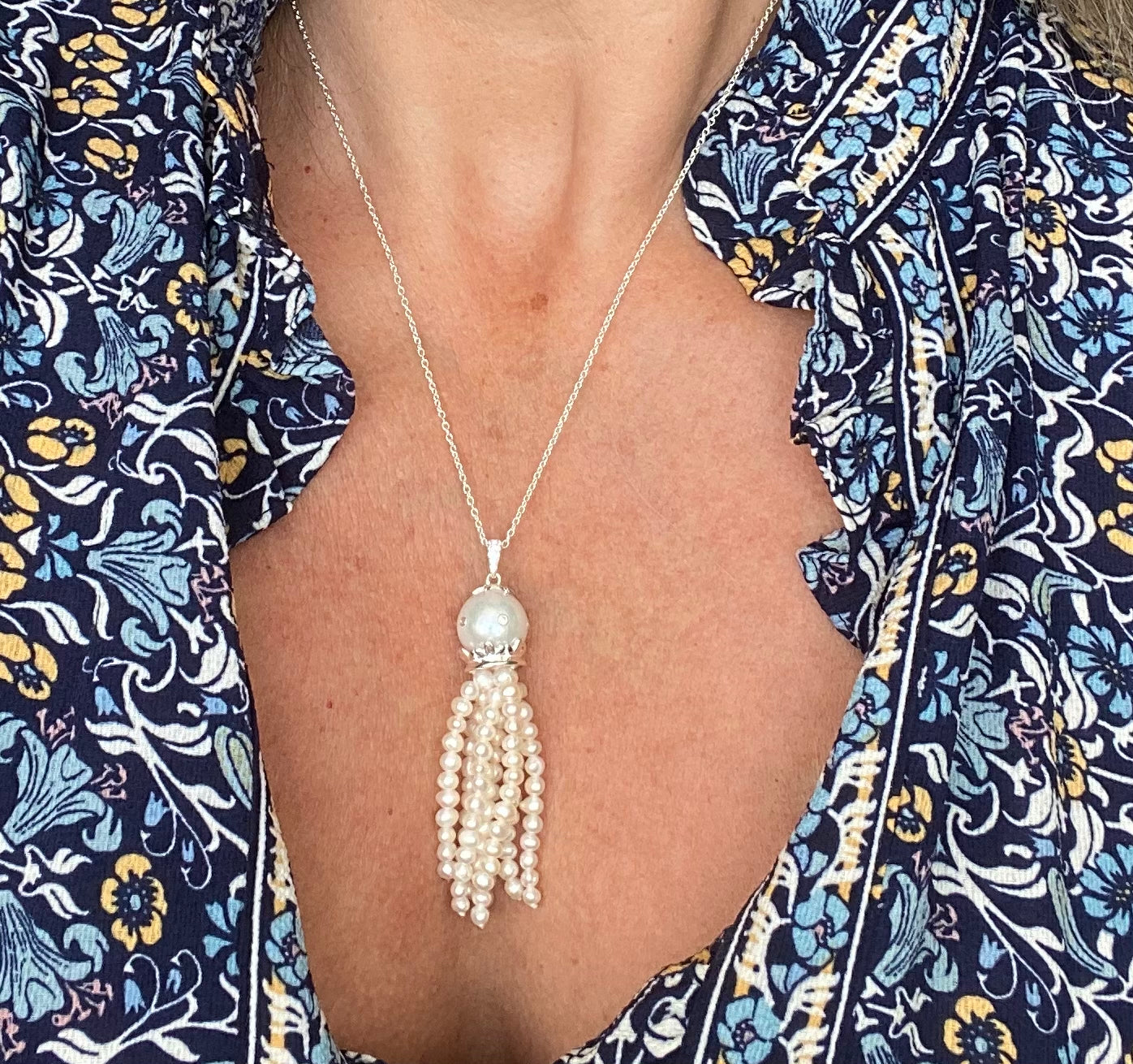 Pearl tassel necklace – Grace & Coco Rocks