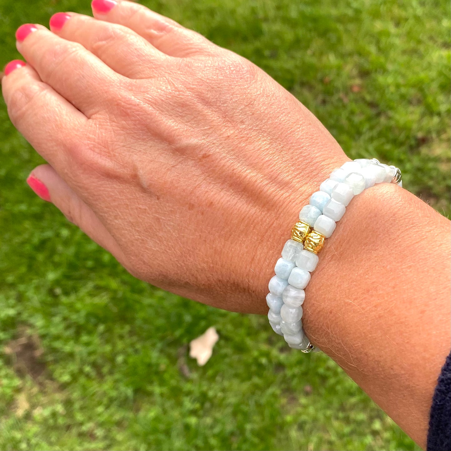 Aquamarine bracelets
