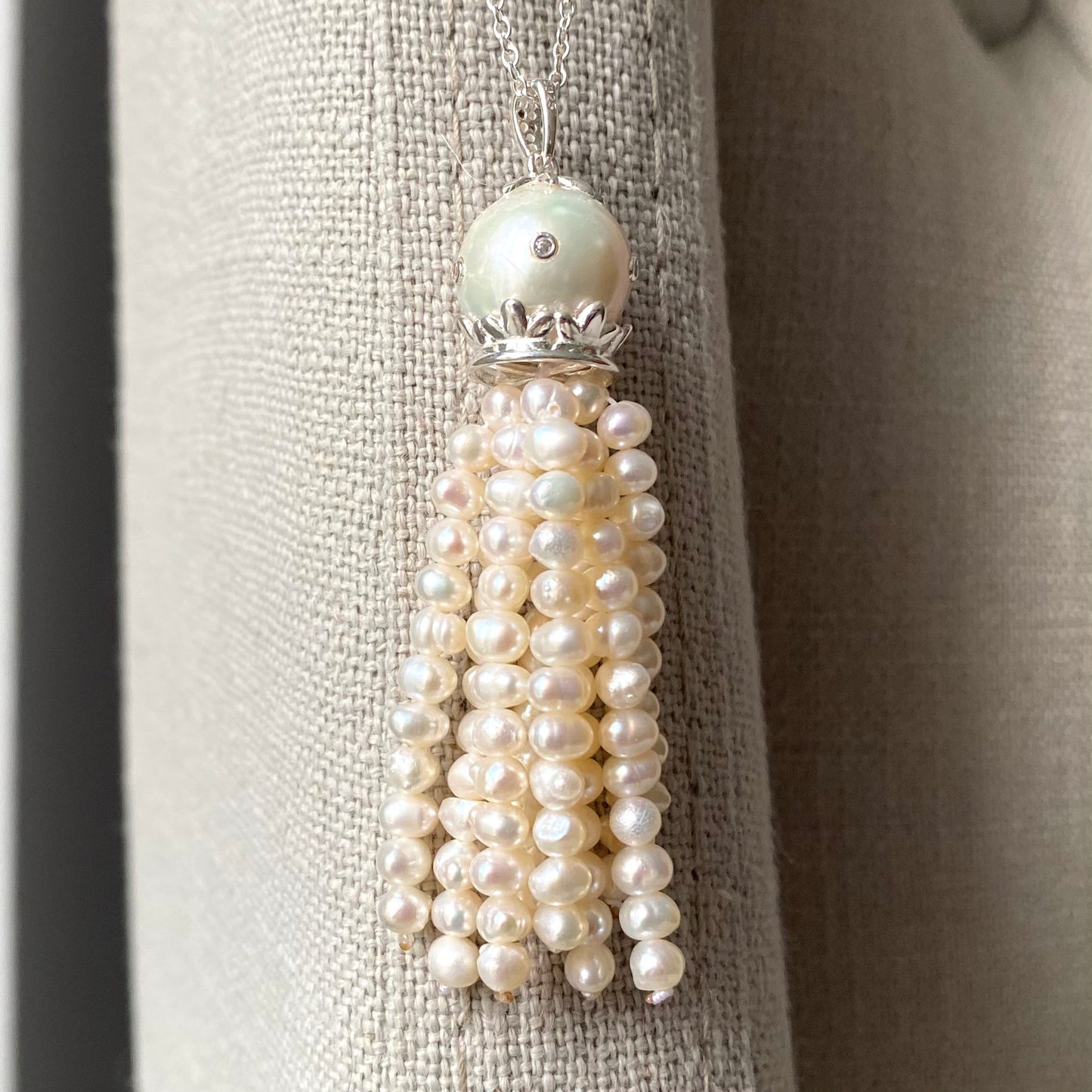 Pearl tassel necklace