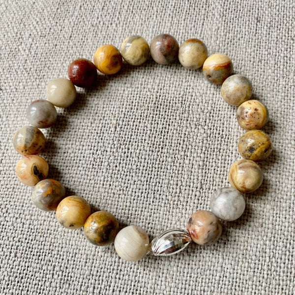 Crazy lace agate bracelets