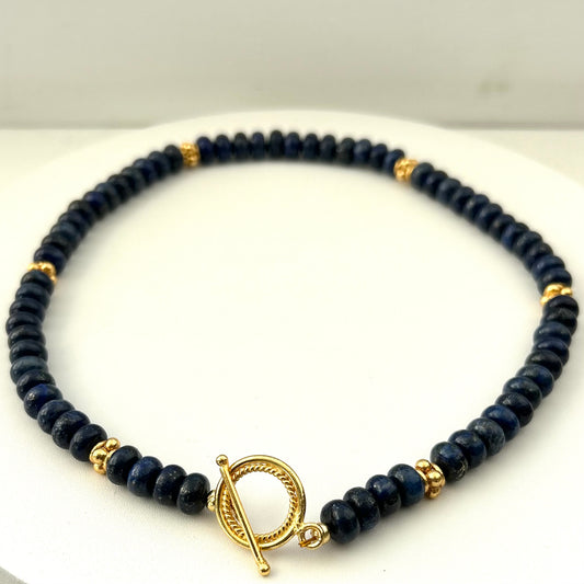 Lapis Lazuli and gold necklace