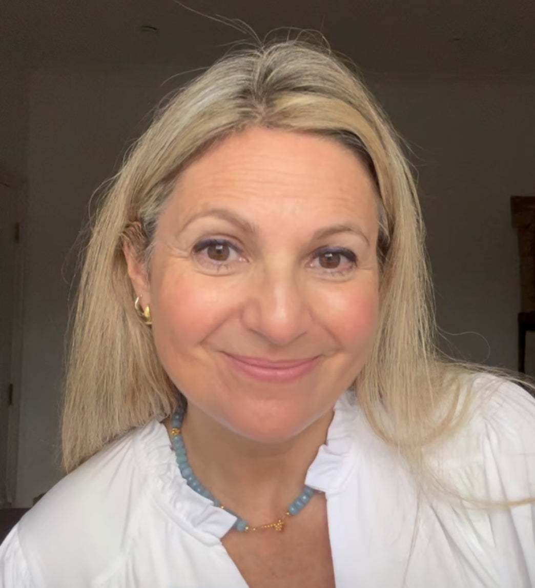 Jade and gold handmade necklace