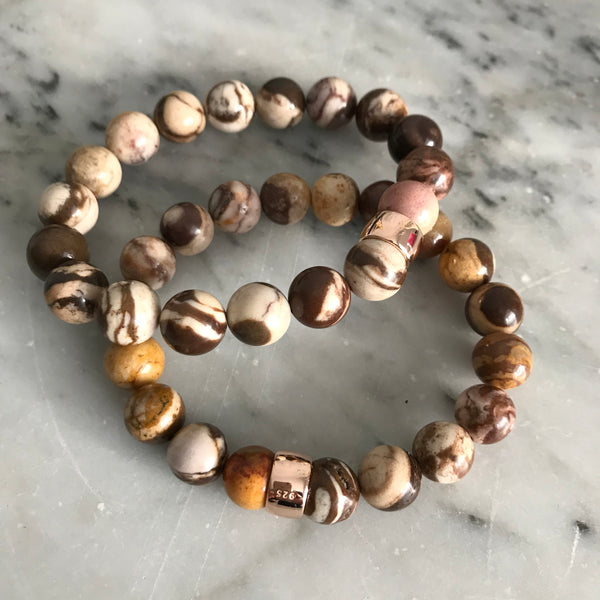 Zebra jasper bracelets