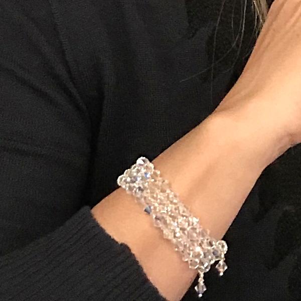Swarovski elements crystal wrap cuff