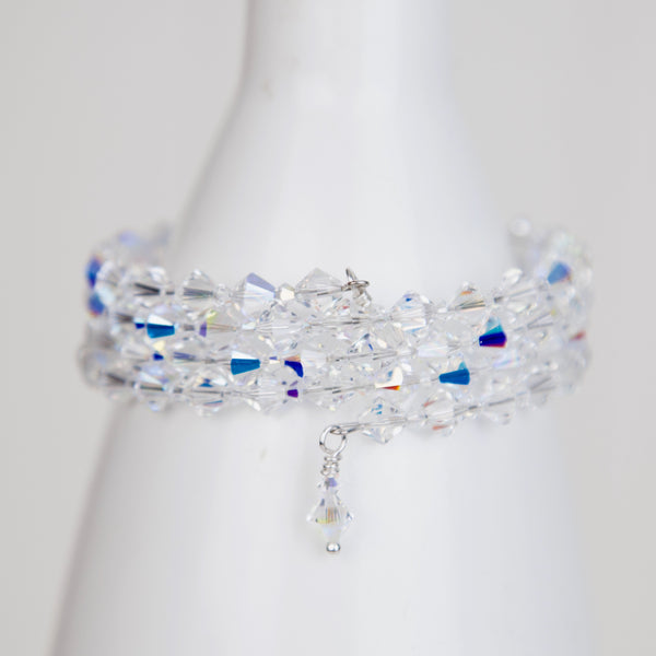 Swarovski elements crystal wrap cuff
