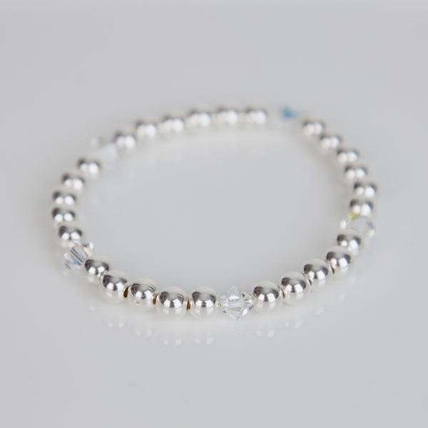 Sterling silver stretch bracelets