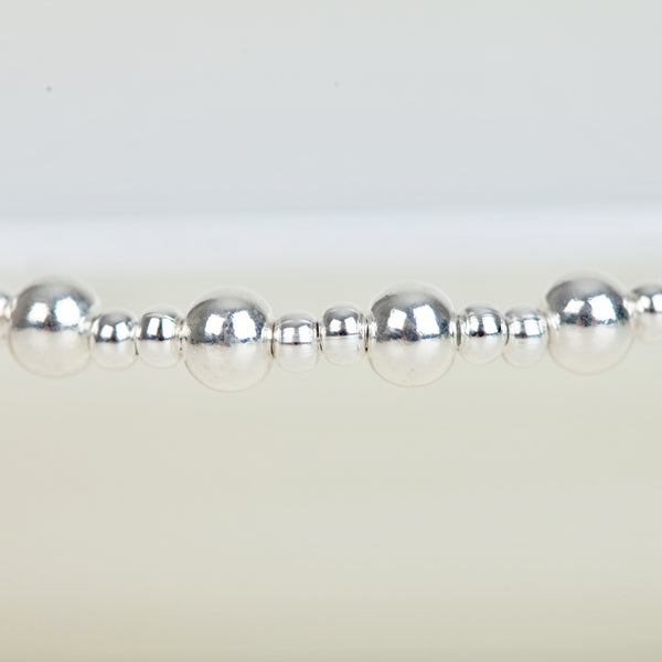 Sterling silver stretch bracelets