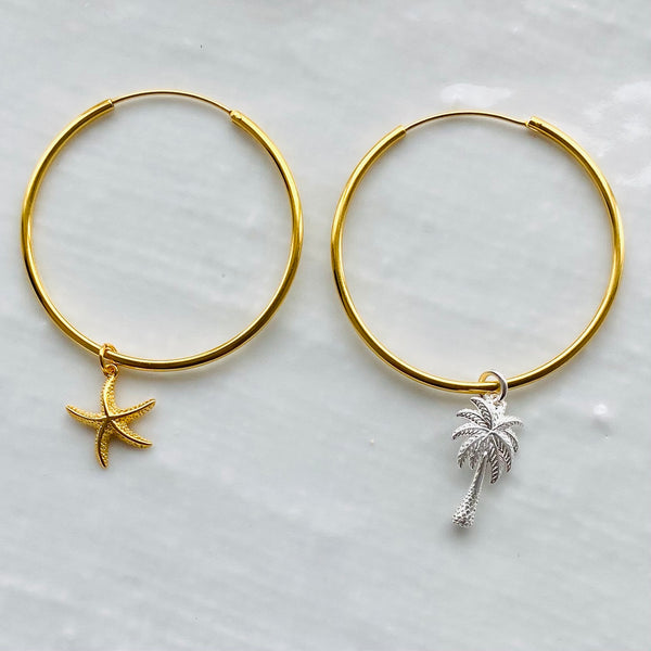 Paradise hoop earrings - create your own