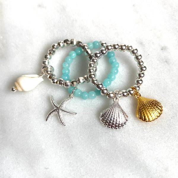 Sterling silver stackable stretch ring