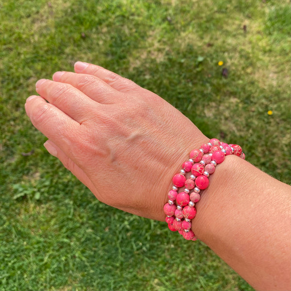 Imperial jasper bracelets