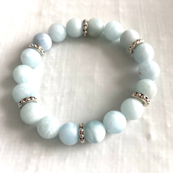Matt Aquamarine bracelet