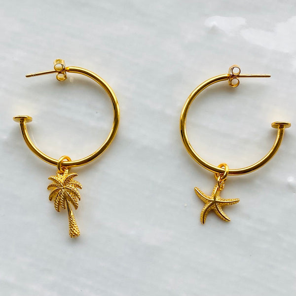 Paradise hoop earrings - create your own