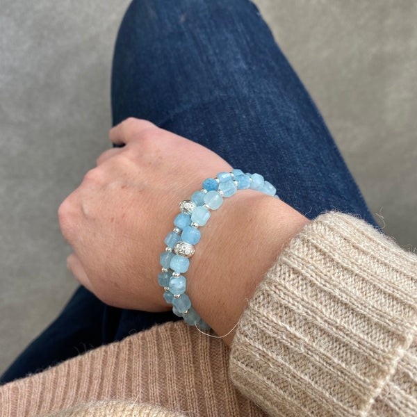 Aquamarine bracelets