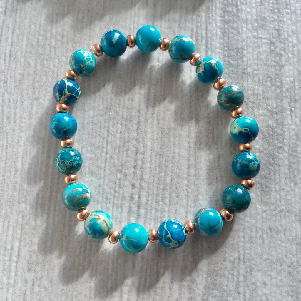 Imperial jasper bracelets