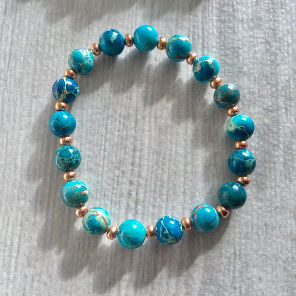 Imperial jasper bracelets