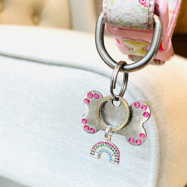 Rainbow keyring /pet tag charms