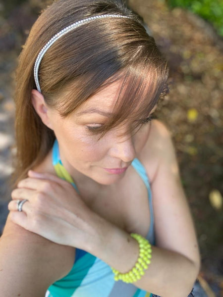 Swarovski crystal hair jewellery