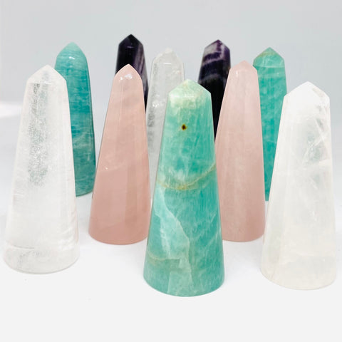 Crystal prism ring holders/displays