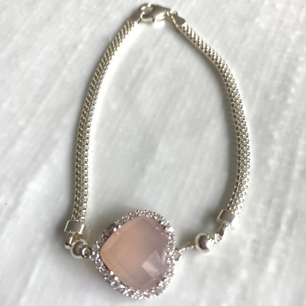 Sterling silver gemstone bracelet collection