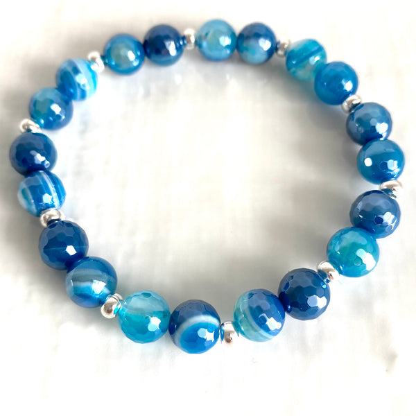 Mix and match banded agate bracelets