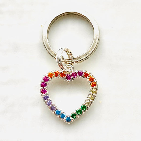 Rainbow keyring /pet tag charms