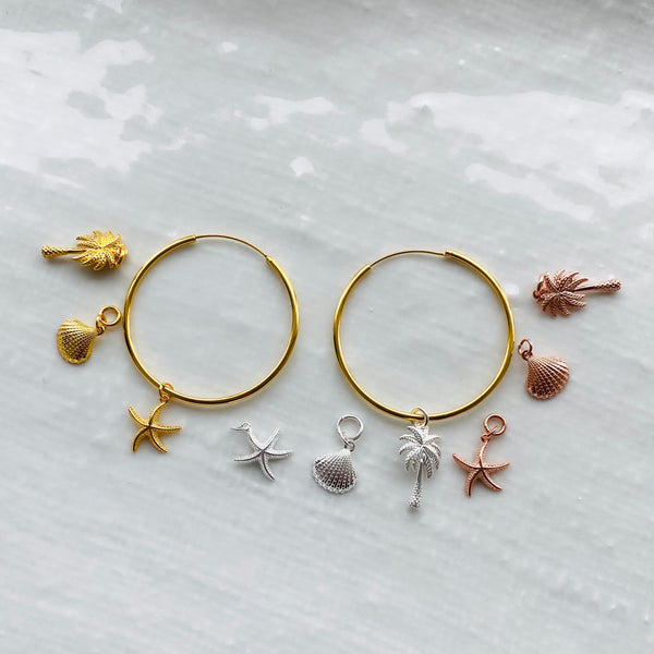 Paradise hoop earrings - create your own