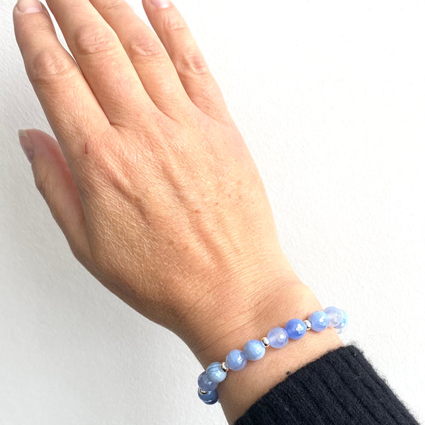 Mix and match banded agate bracelets