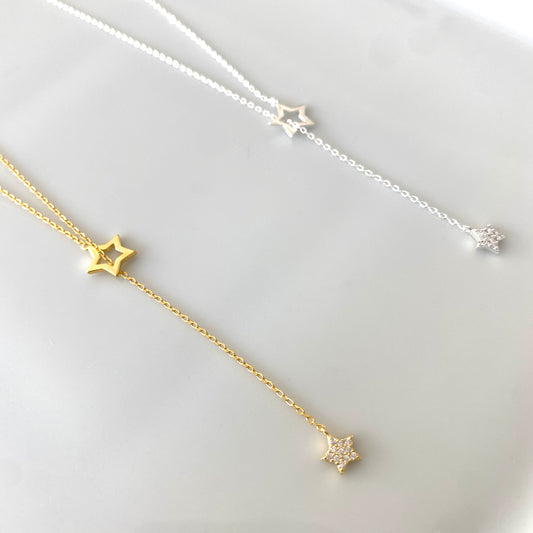 Double star necklace