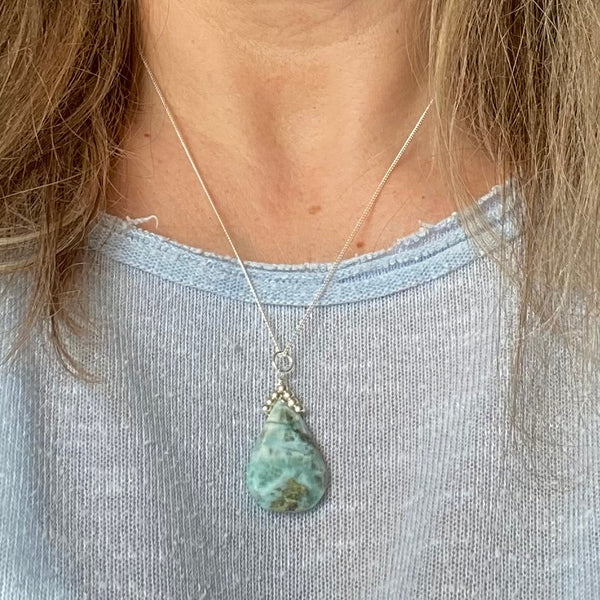 Larimar pendant