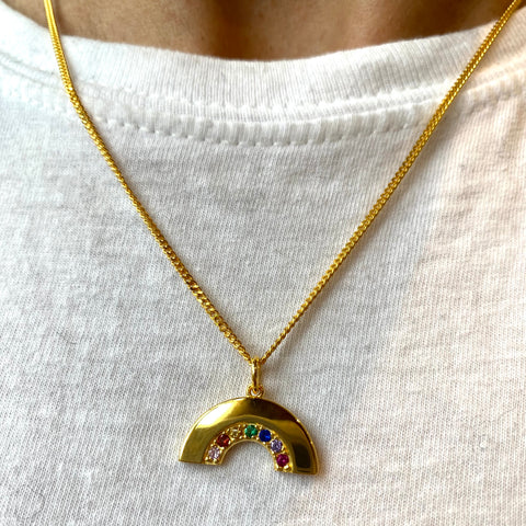 Large rainbow pendant