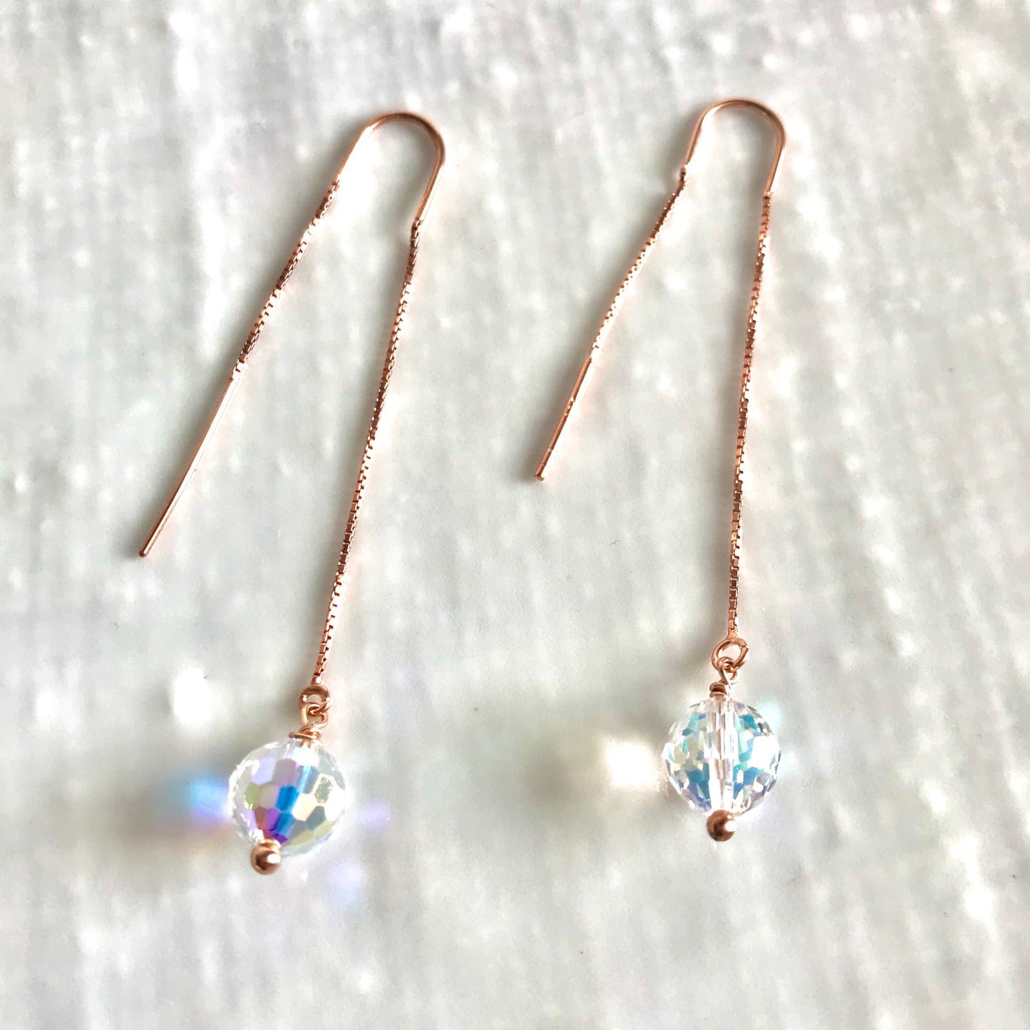 Statement threader earrings