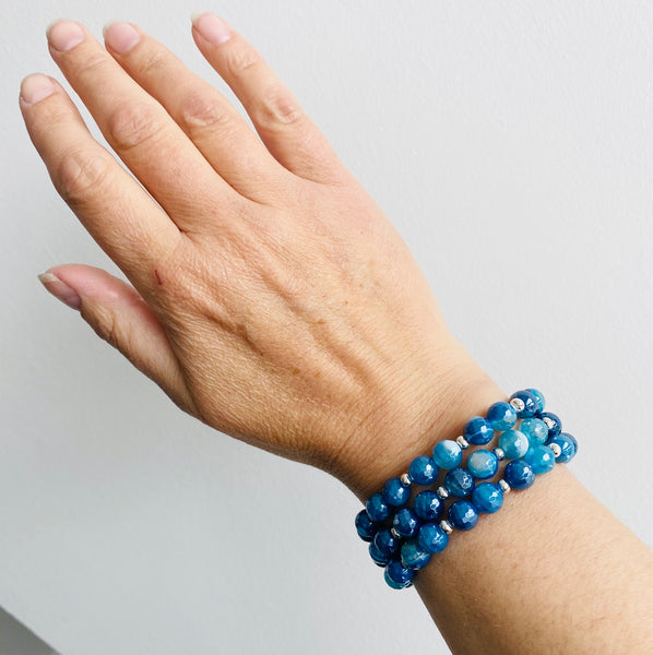 Mix and match banded agate bracelets