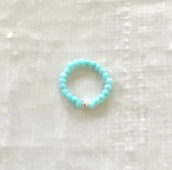 Sterling silver stackable stretch ring