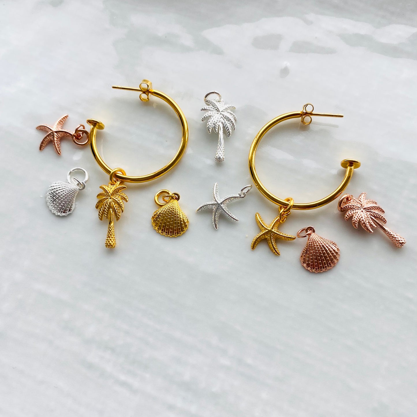 Paradise hoop earrings - create your own