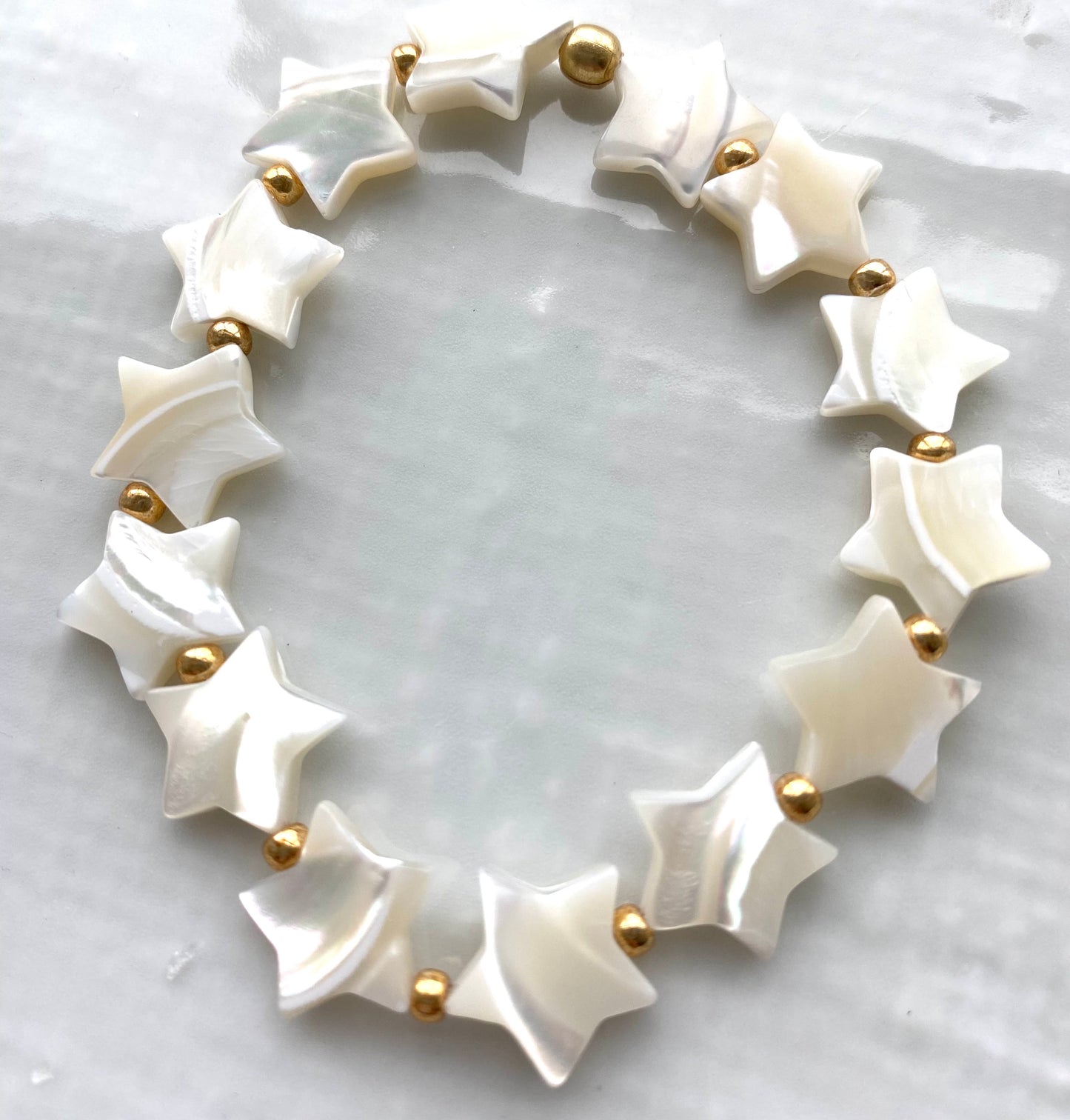 Mother of pearl star bracelets