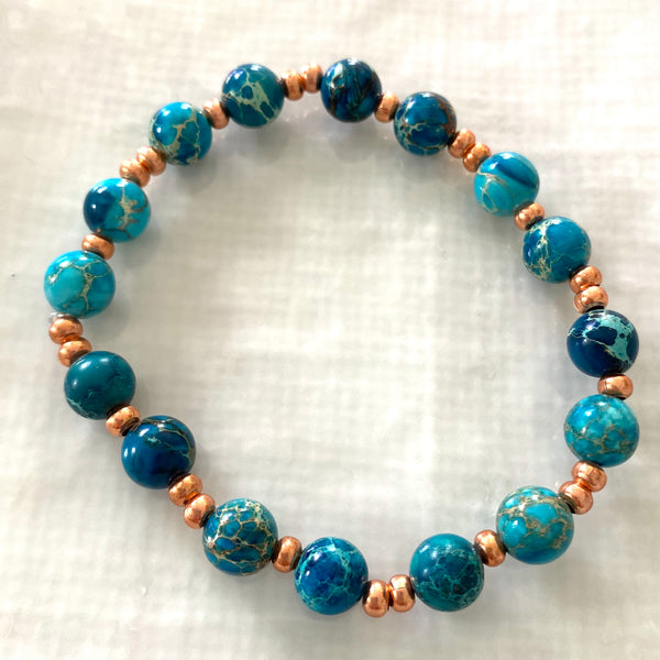 Imperial jasper bracelets