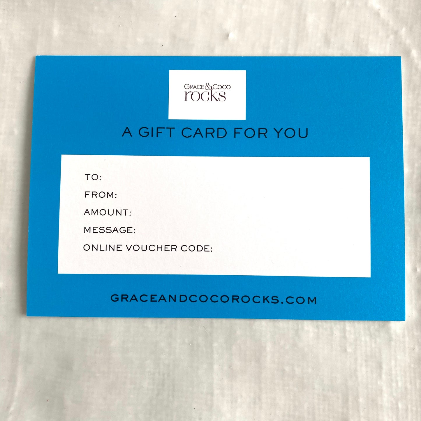 Grace & Coco Rocks vouchers