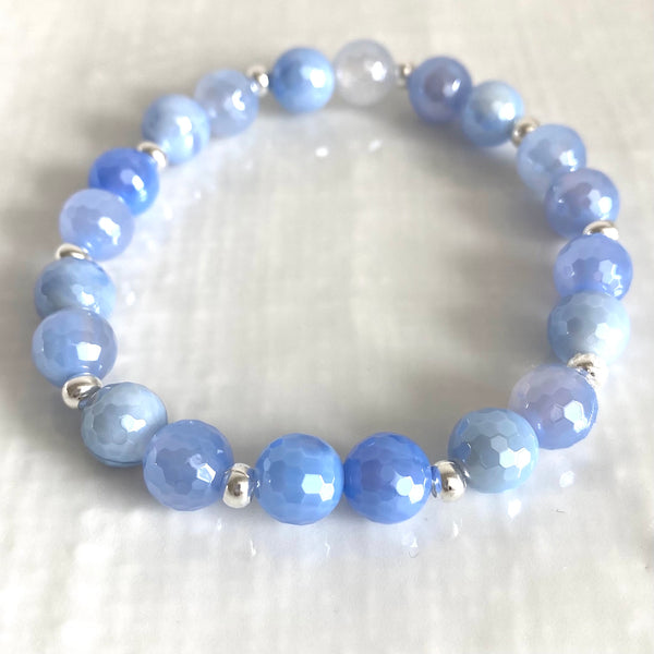 Mix and match banded agate bracelets