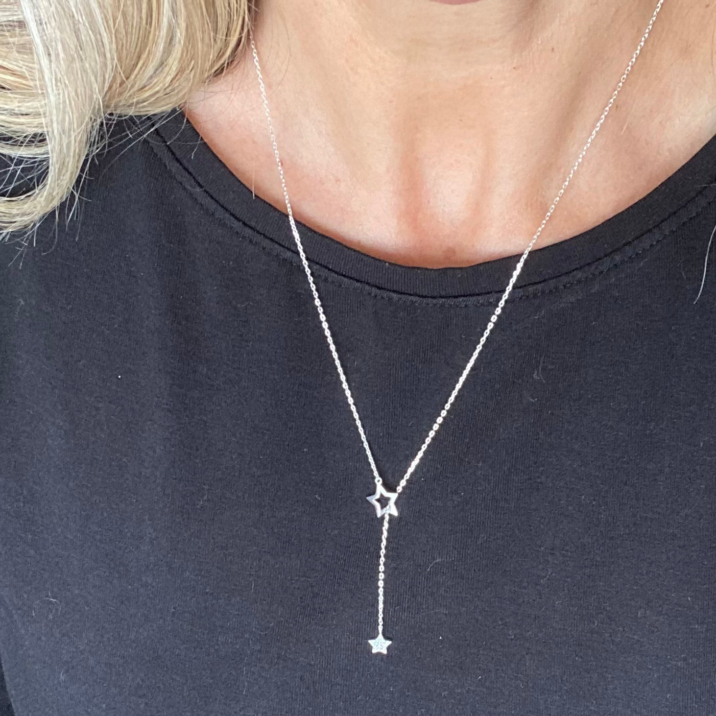 Double star necklace