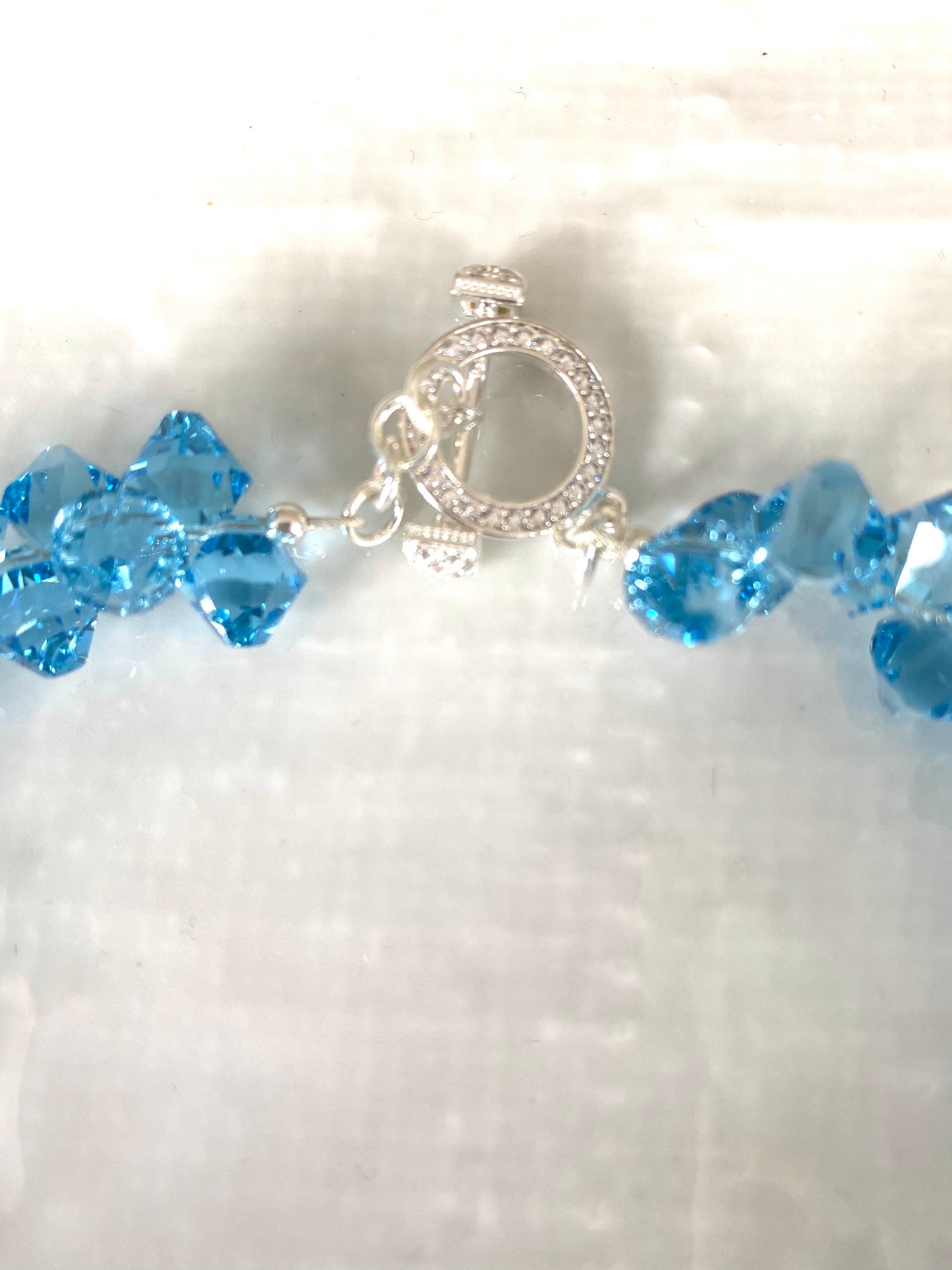 Swarovski crystal icicle necklace