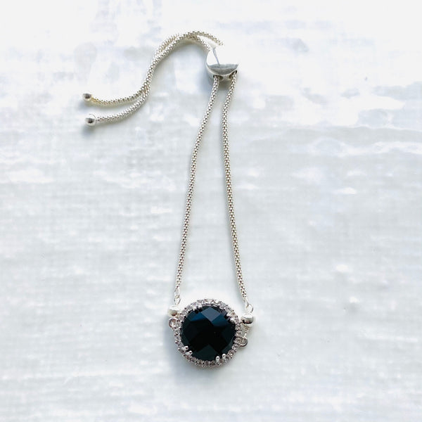 Sterling silver gemstone bracelet collection