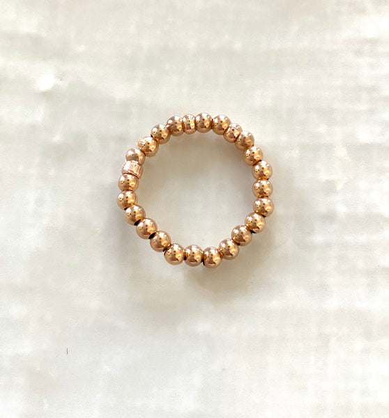 Sterling silver stackable stretch ring