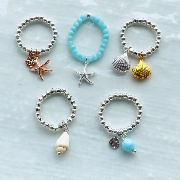 Sterling silver stackable stretch ring