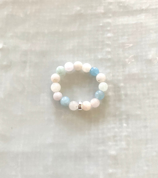 Sterling silver stackable stretch ring