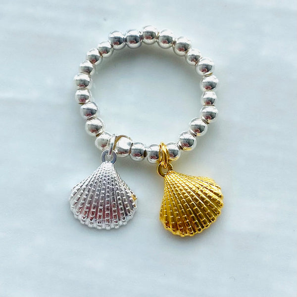 Sterling silver stackable stretch ring