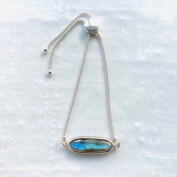 Sterling silver gemstone bracelet collection