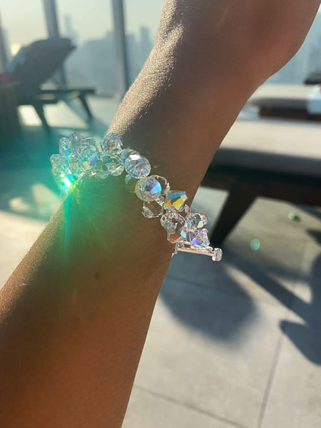 Swarovski crystal icicle bracelet