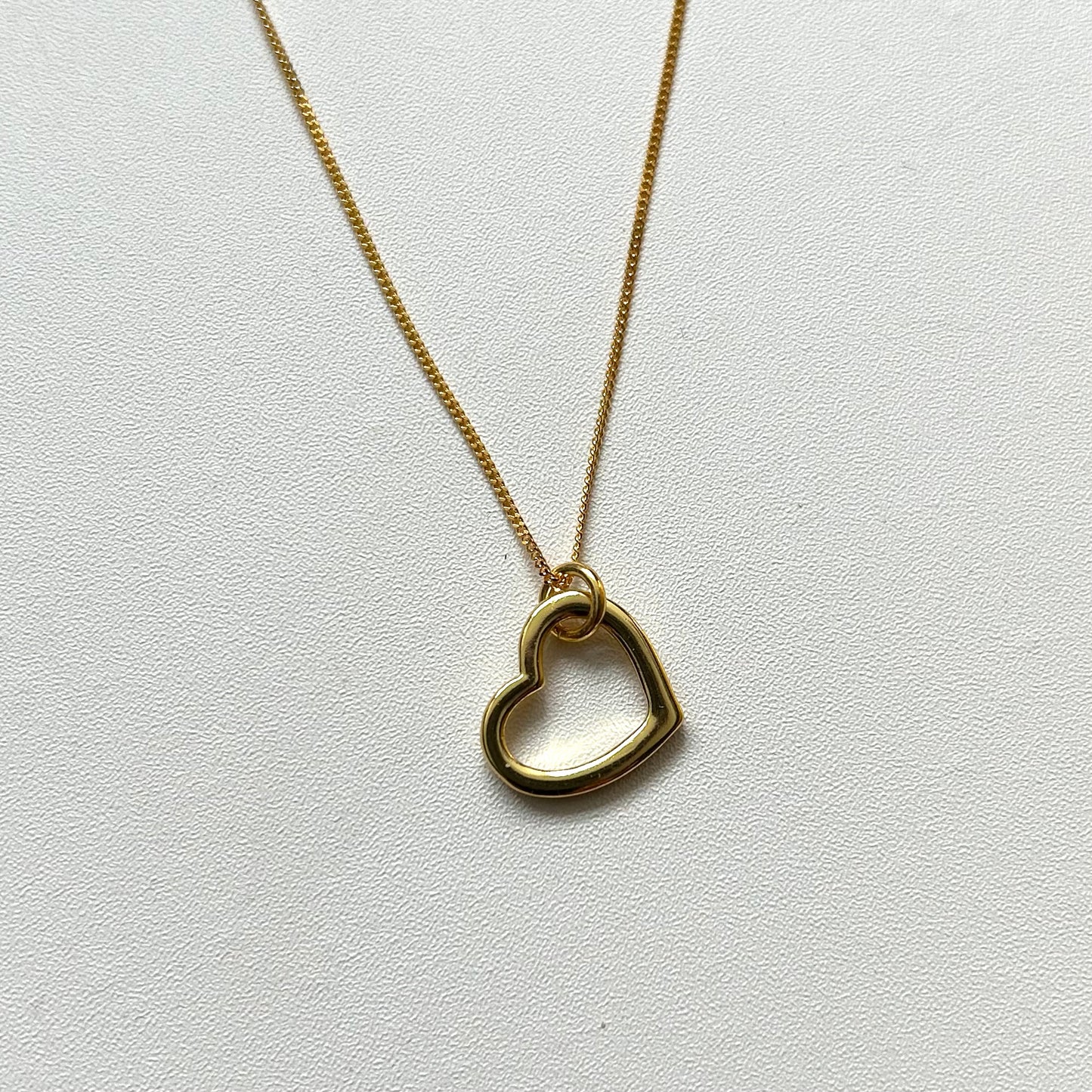Sideways heart necklace