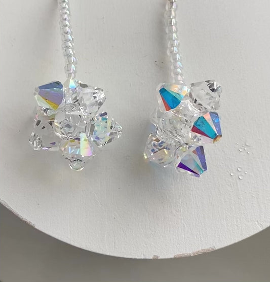 Swarovski Crystal Icicle earrings